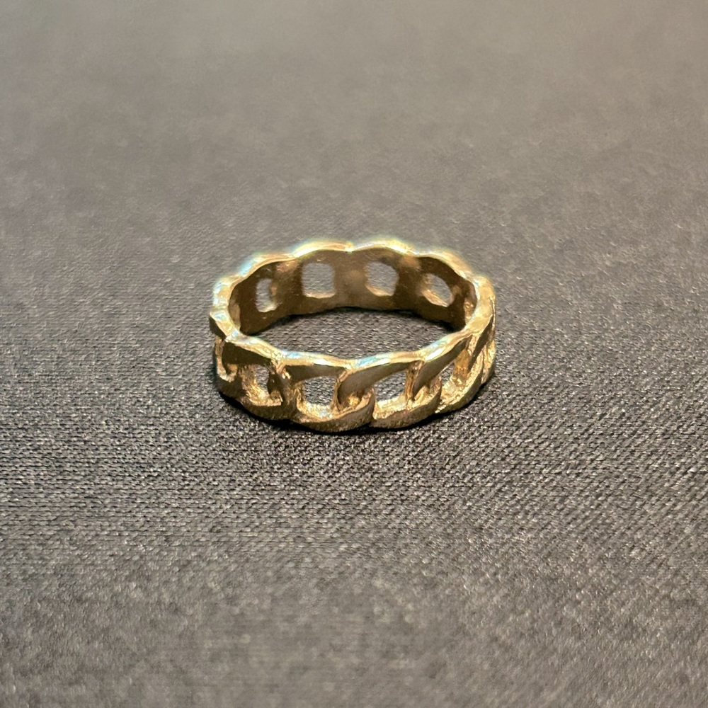 NEW // Gold Chain Link Ring